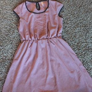 Pink exhilaration polka dot dress